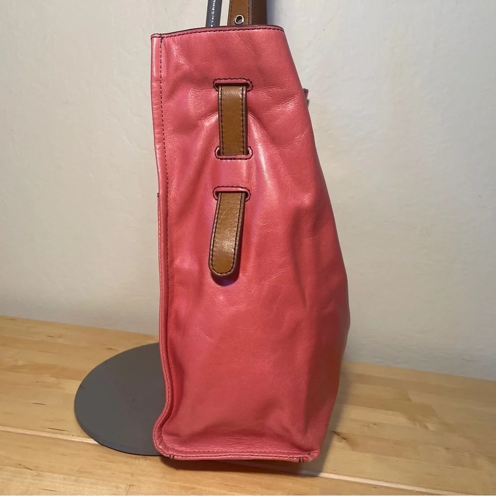 Park Tote Leather Handbag, Blossom.